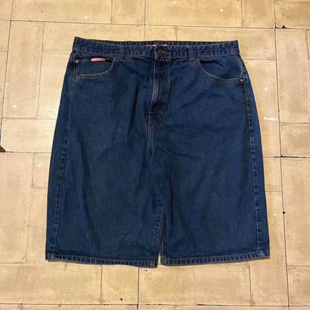 Men’s lowrider blue baggy denim shorts sizes 42